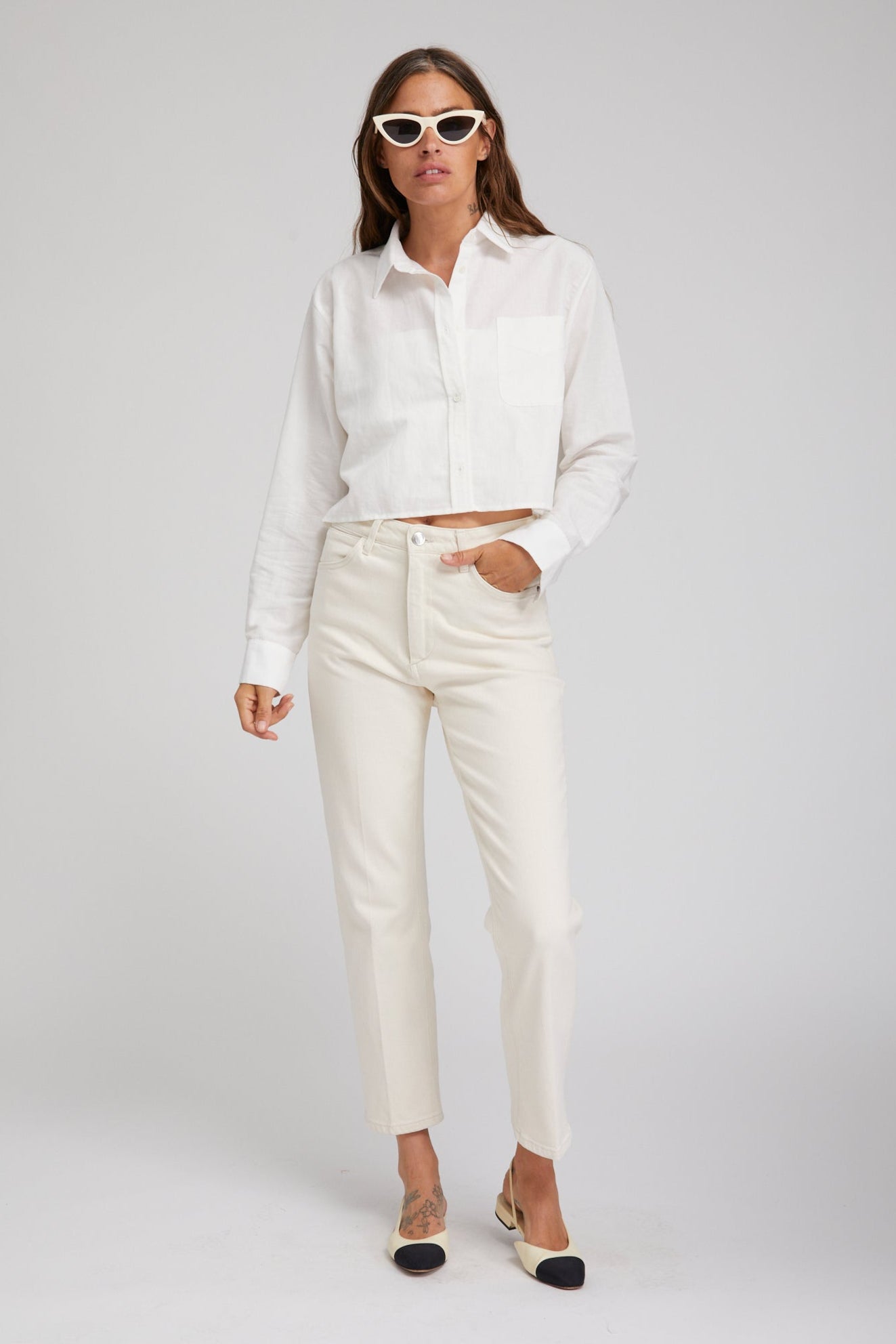 Earhart Cropped Straight Leg Denim