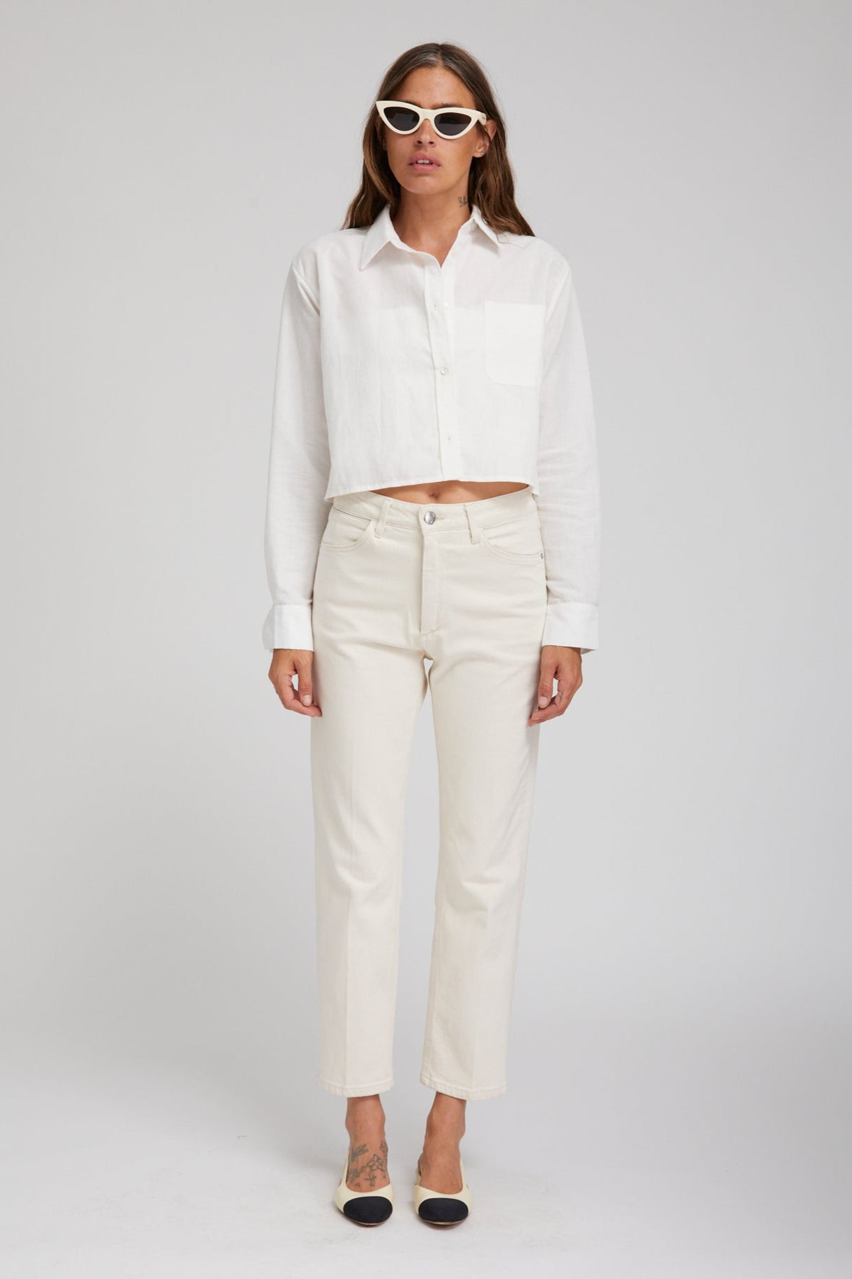 Earhart Cropped Straight Leg Denim