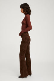 Americano Suede 5 Pocket Micro Flare
