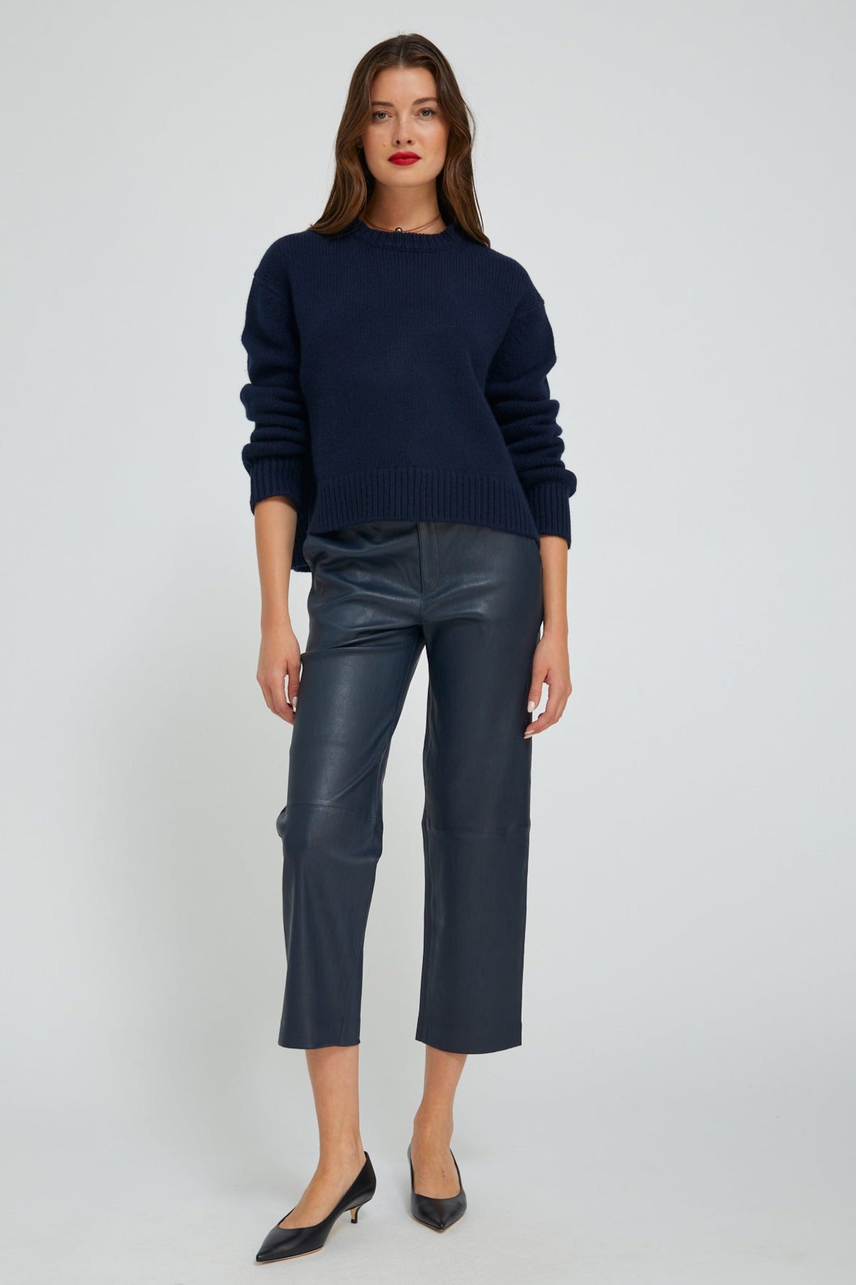 パンツ FUGA archive real leather cropped pants Opium Chain Draped Leather Pants | Limited Edition | Fūga