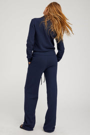 Cotton Terry Polo Sweatshirt