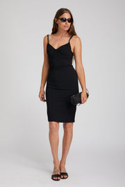 Crepe Bustier Dress