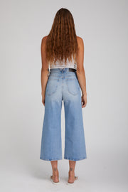Denim Culotte Pants