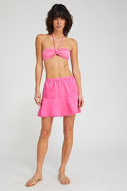 Mary Jane Silk Charmeuse Mini Skirt