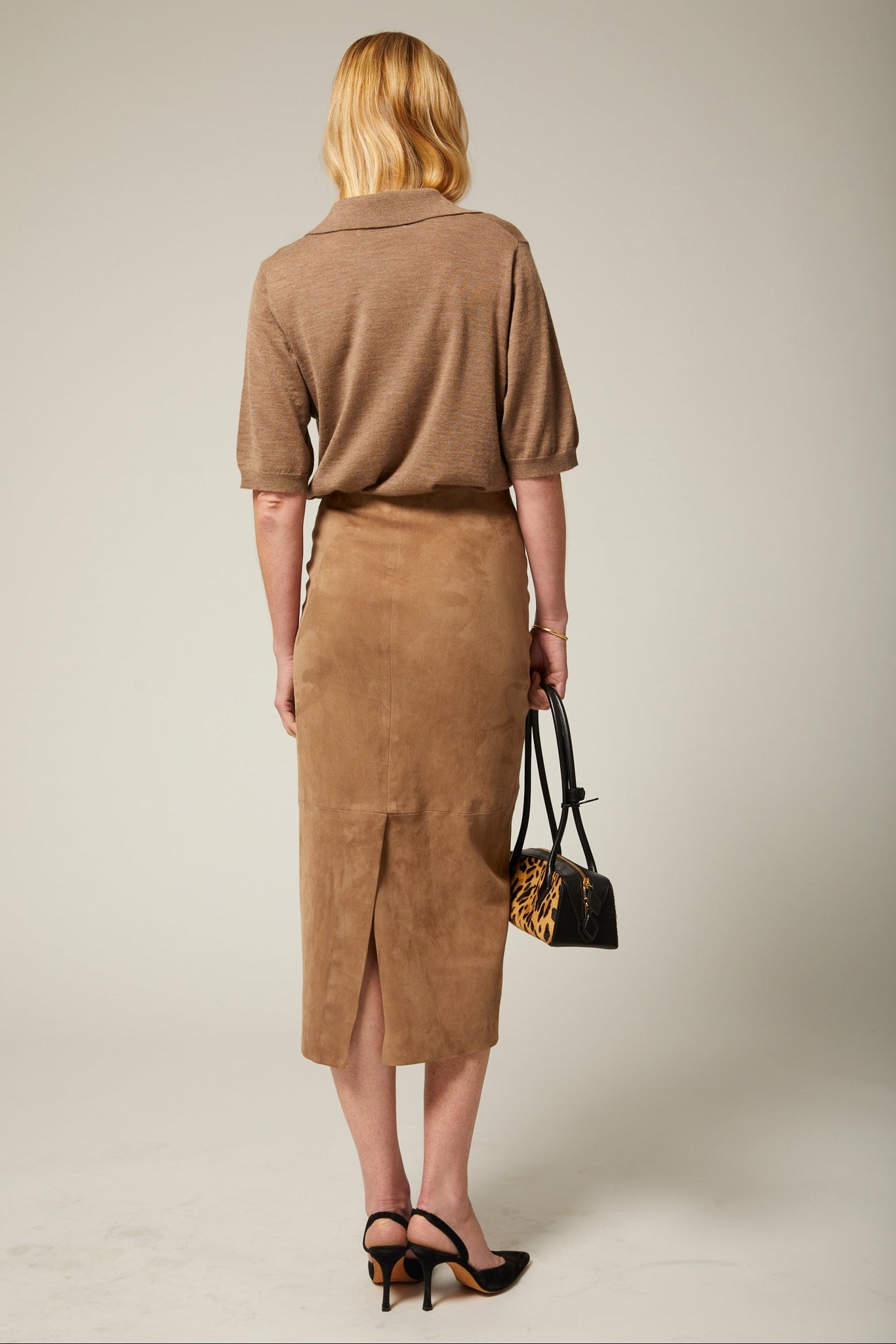 Carolyn Suede Tube Skirt