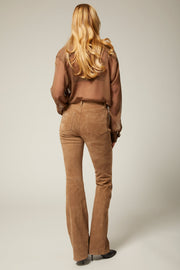 Suede 5 Pocket Micro Flare