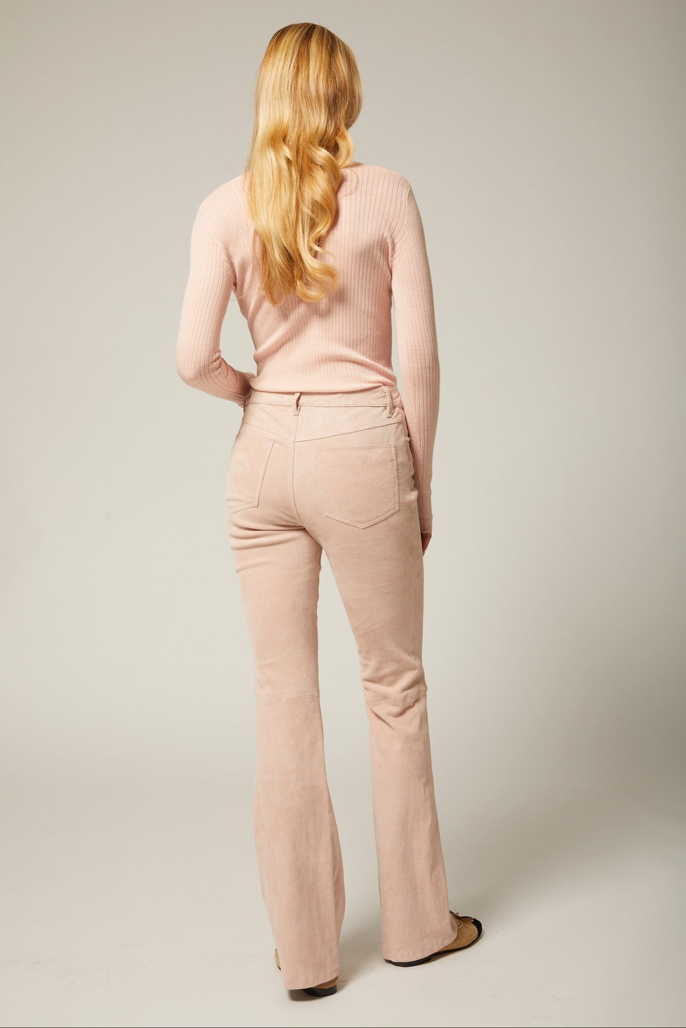 Suede 5 Pocket Micro Flare