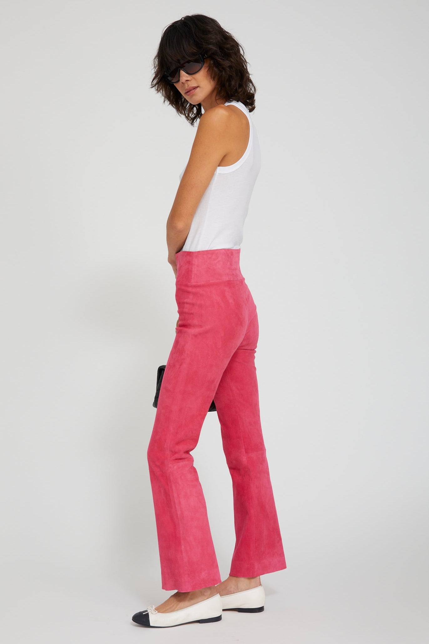 Suede Ankle Flare