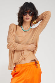 Tissue Off Shoulder Sweater