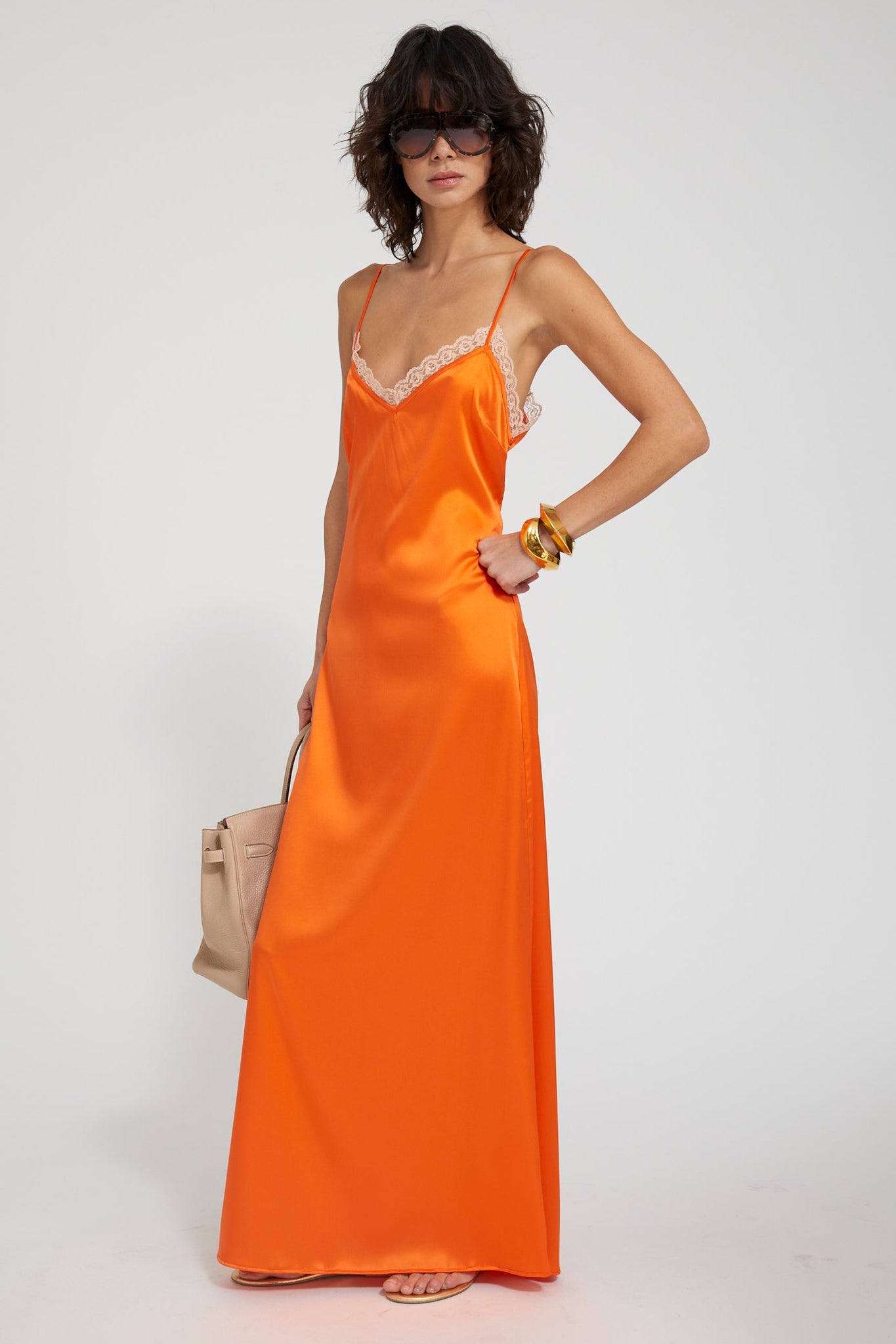 Sophie Silk Charmeuse Maxi Dress