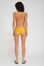 Yellow Triangle Bikini Top