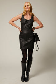 Ellie Leather Mini Dress