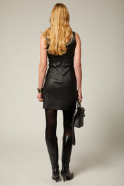 Ellie Leather Mini Dress