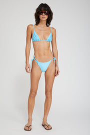 Baby Blue Triangle Bikini Top