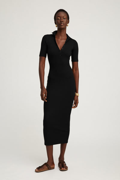 Women's Maxi Dress Polo Black by SPRWMN, XS / Black Women's Maxi Dress Polo Black by SPRWMN, XS / Black