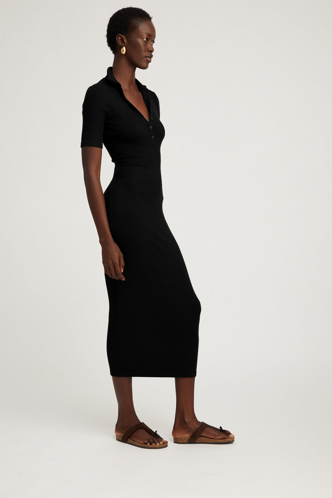Women's Maxi Dress Polo Black by SPRWMN, XS / Black Women's Maxi Dress Polo Black by SPRWMN, XS / Black