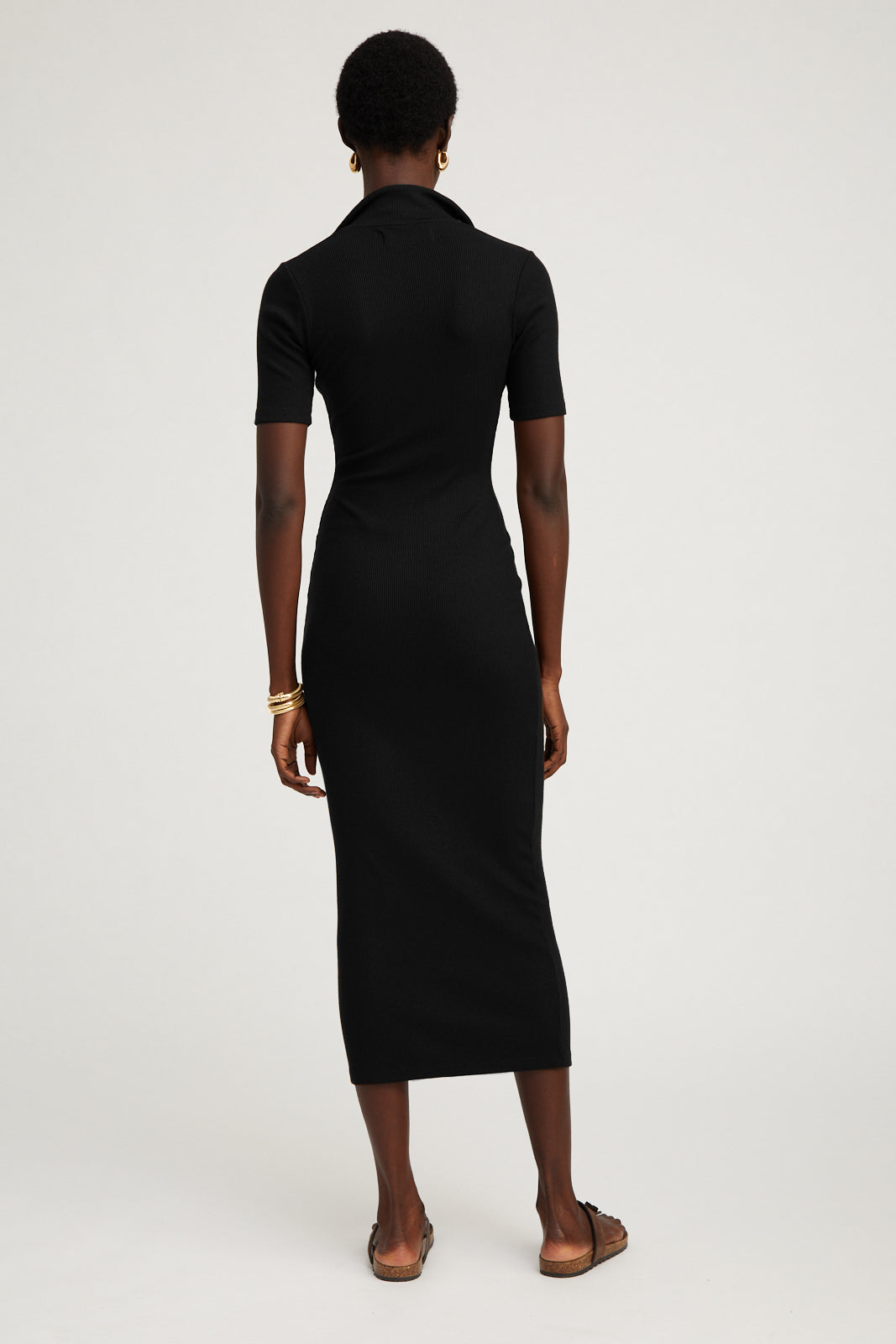 POLO MAXI DRESS BLACK – SPRWMN