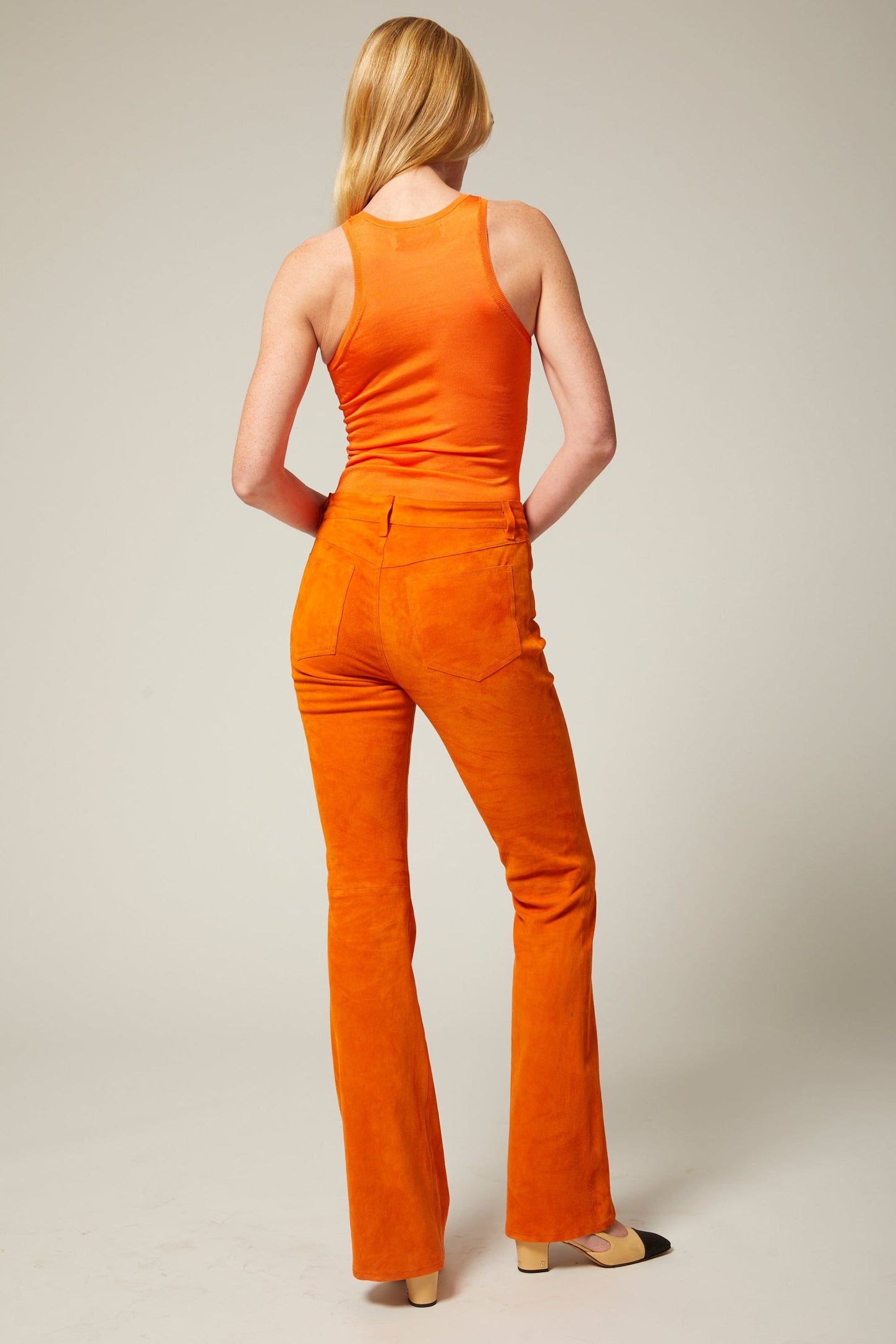 Suede 5 Pocket Micro Flare