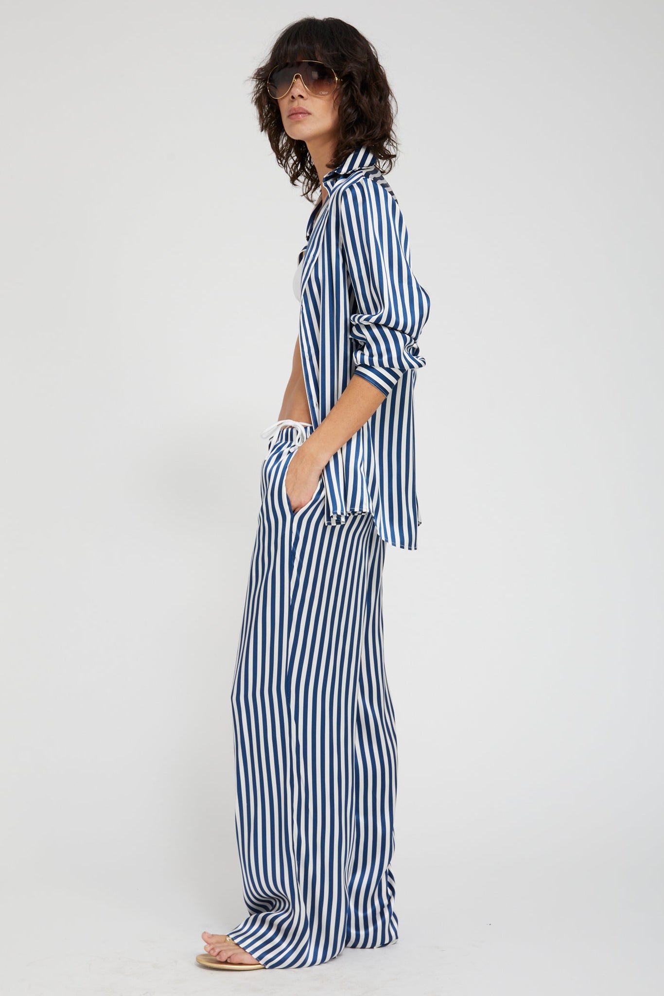 Mara Silk Button Down
