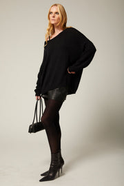 Cashmere Silk Off Shoulder Sweater