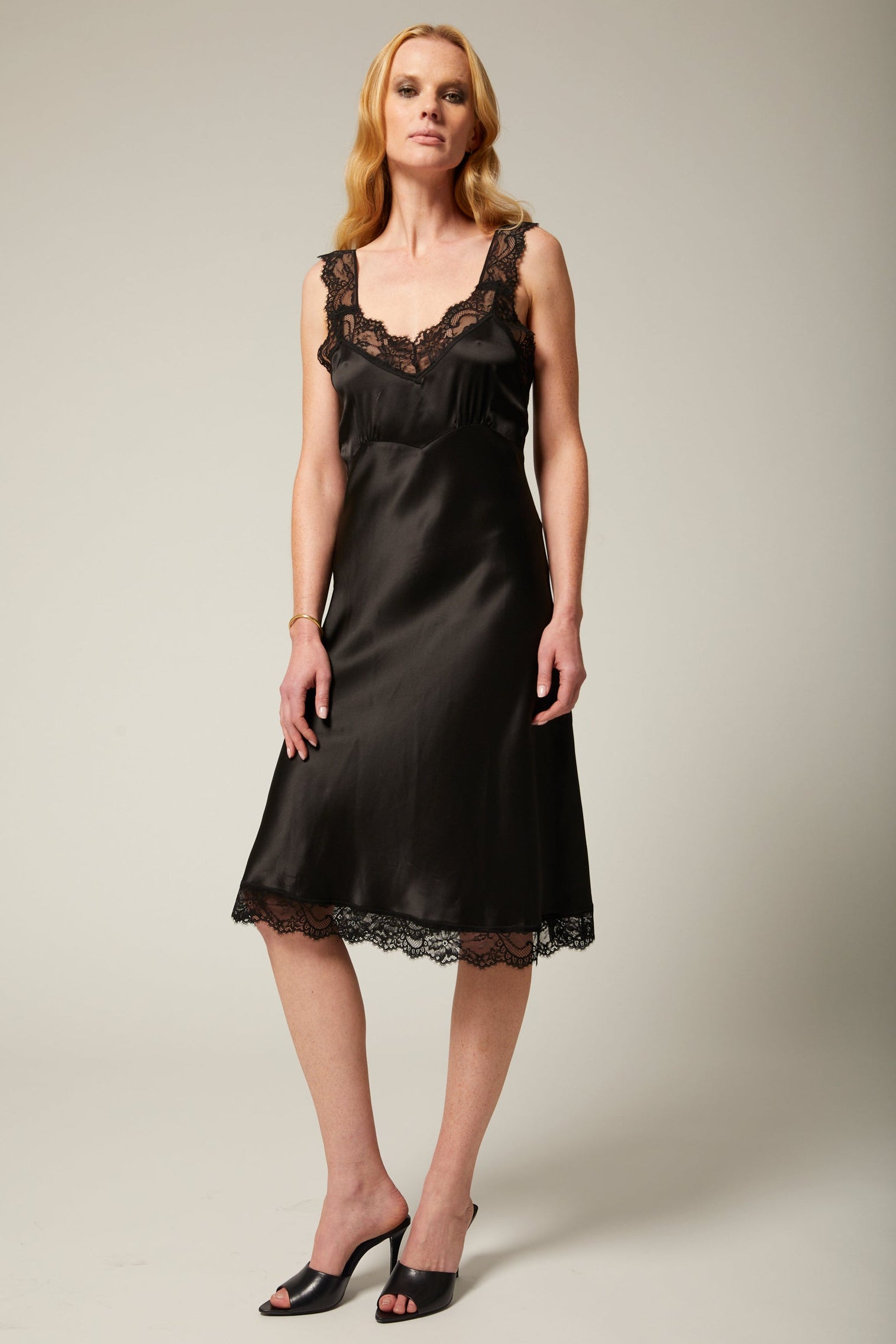 Paola Silk Midi Dress