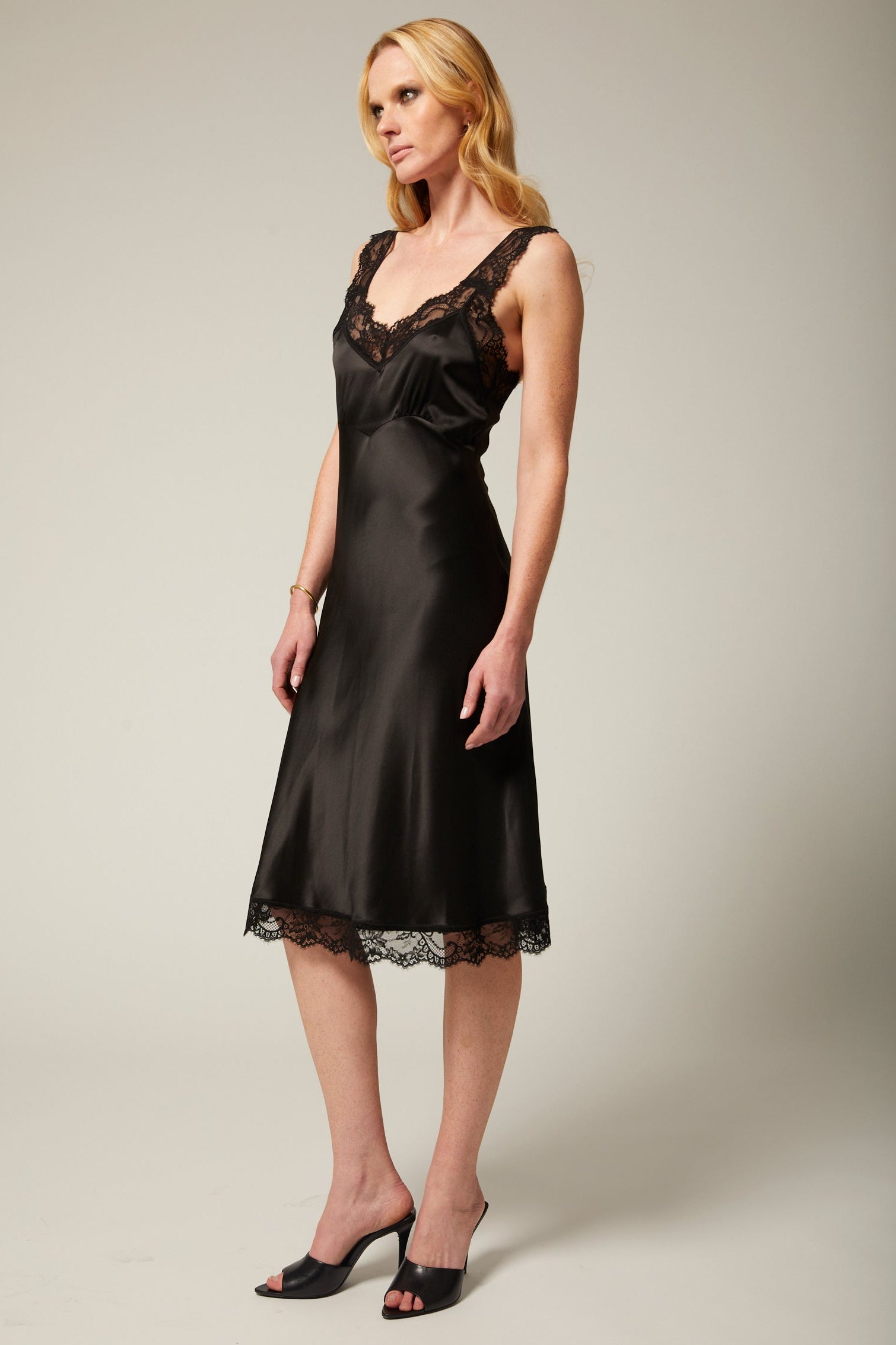 Paola Silk Midi Dress