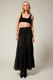 Carlotta Silk Maxi Skirt