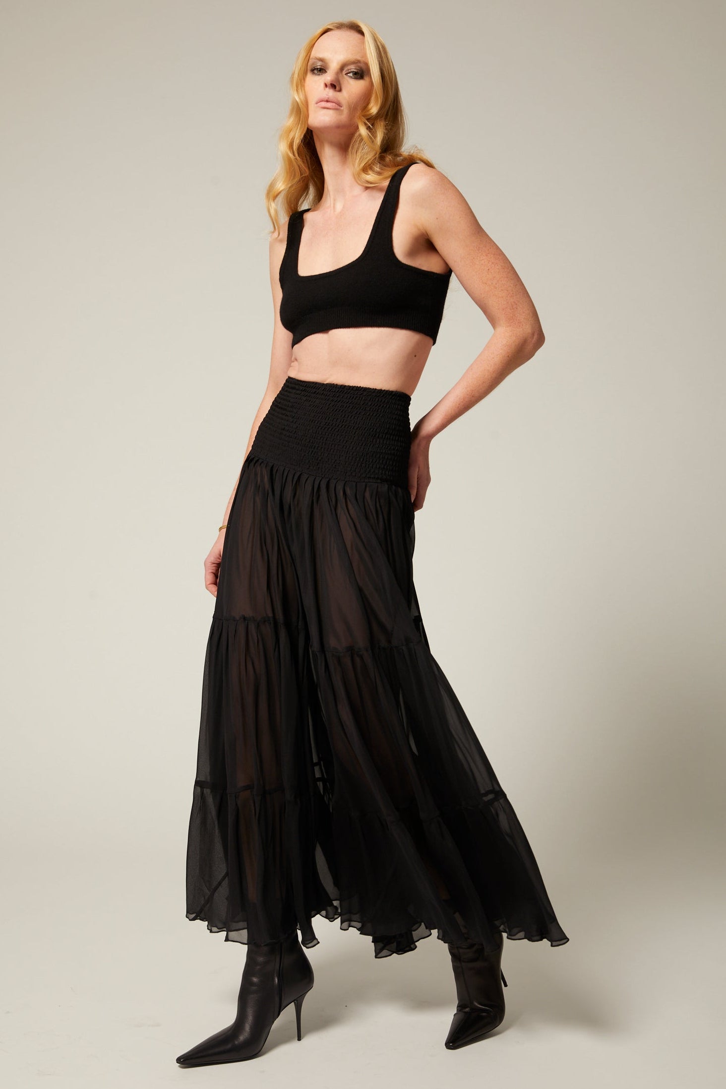 Carlotta Silk Maxi Skirt