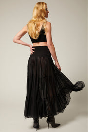 Carlotta Silk Maxi Skirt