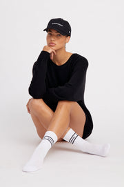 Black Logo Les Chaussettes