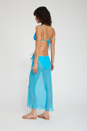 Lara Silk Chiffon Midi Skirt