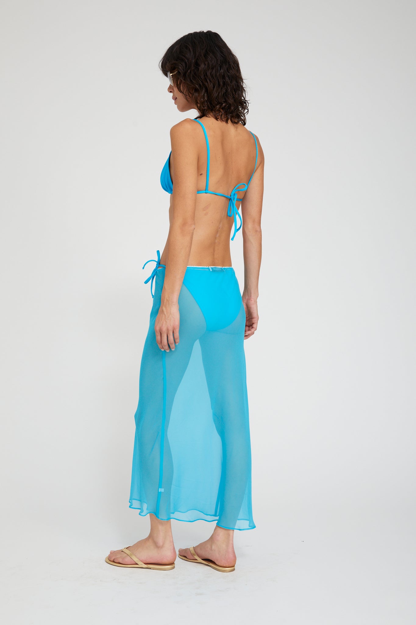 Lara Silk Chiffon Midi Skirt