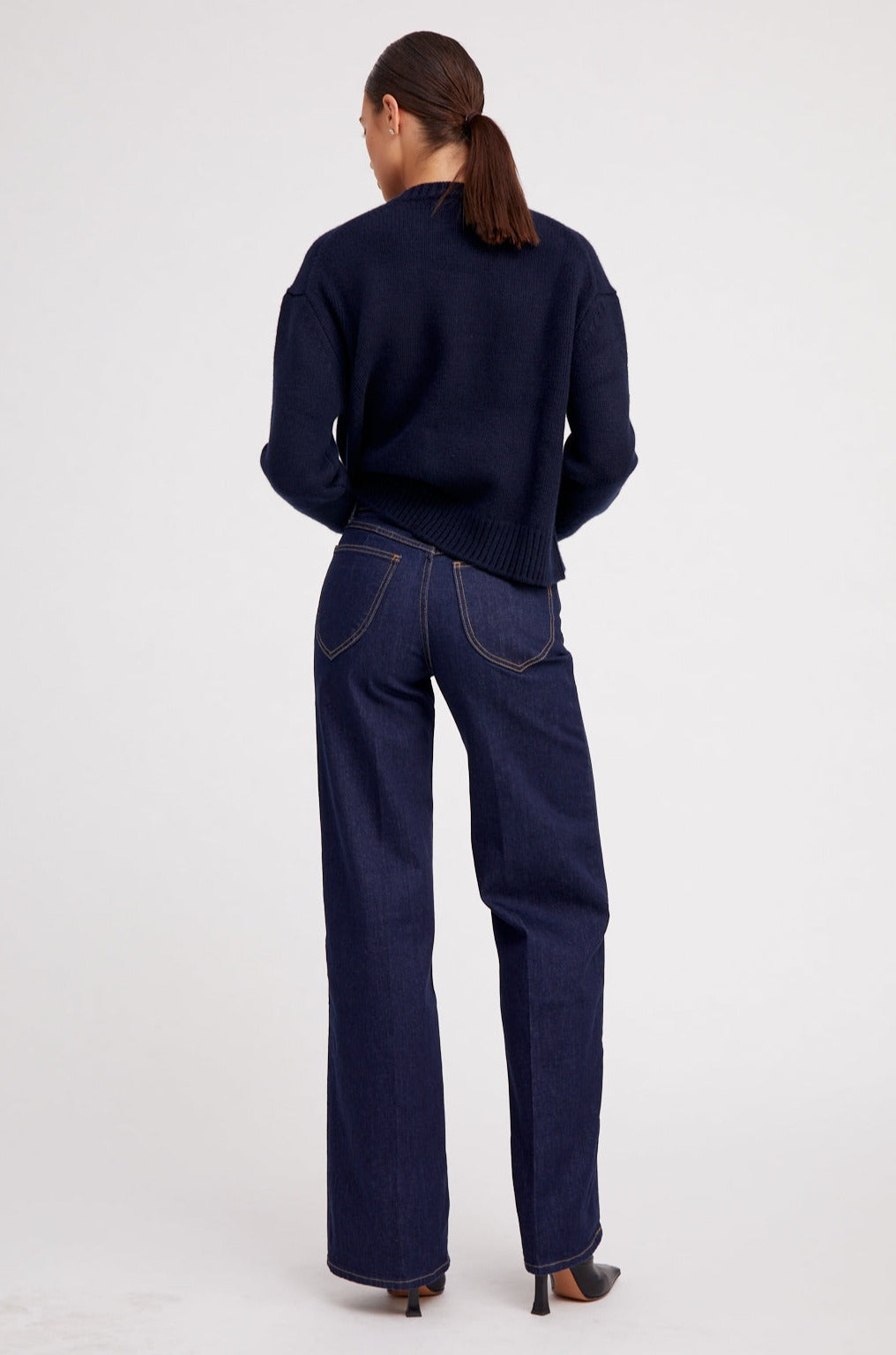 Navy Heavy Cashmere Sweater