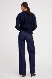 Navy Heavy Cashmere Sweater