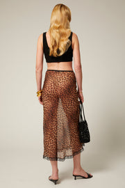 Amelie Silk Midi Skirt