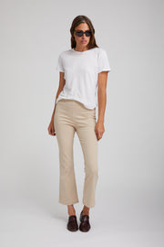 Twill Crop Flare
