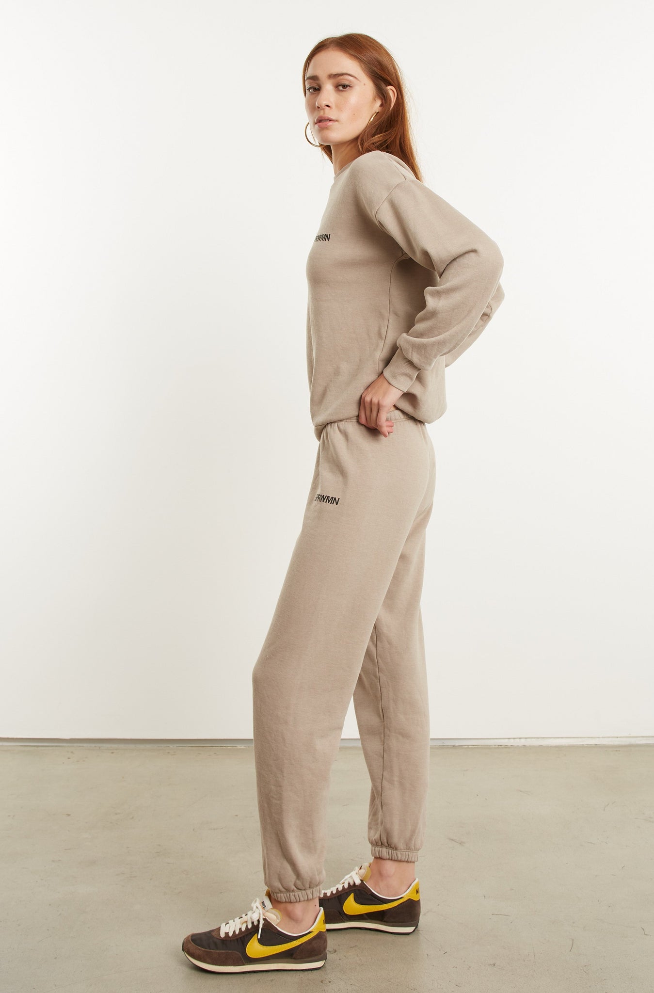 Light Khaki Logo Sweatshirt