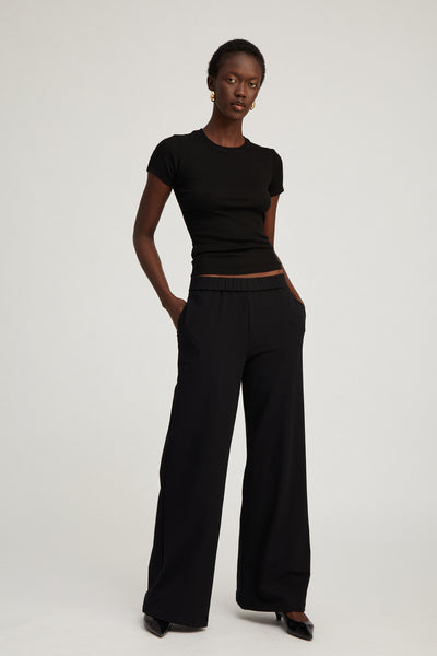 Black City Wide Leg Pants