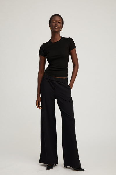 Black City Wide Leg Pants