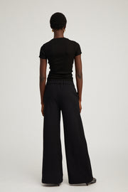 Black City Wide Leg Pants