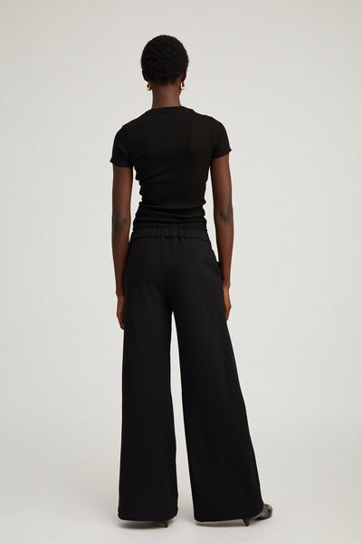 Black City Wide Leg Pants