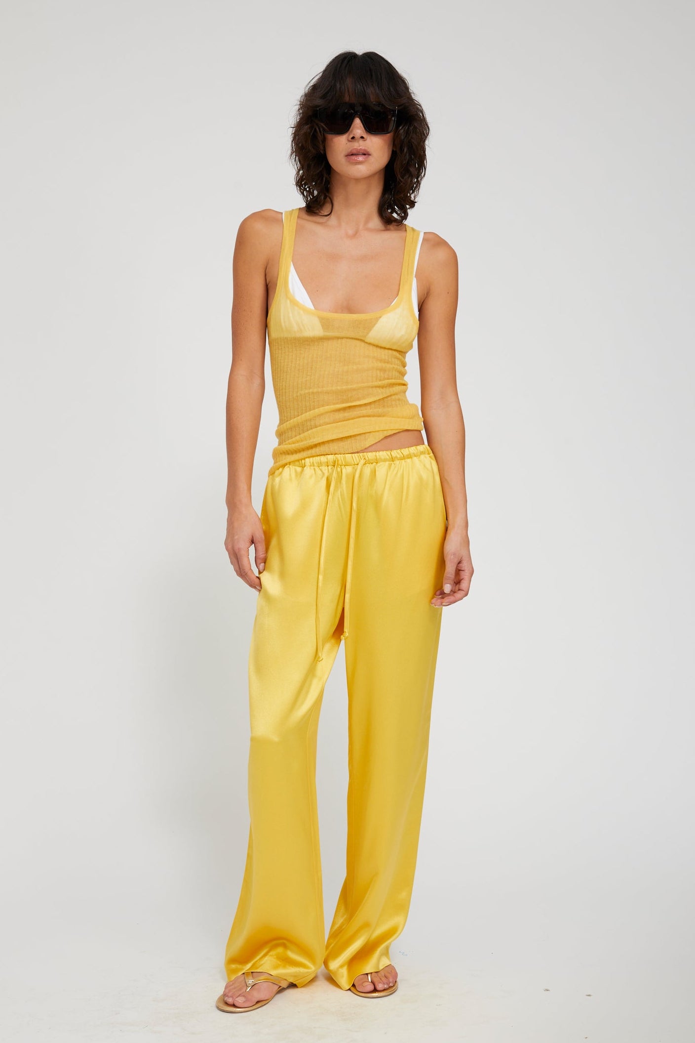 Kauai Silk Charmeuse Pants