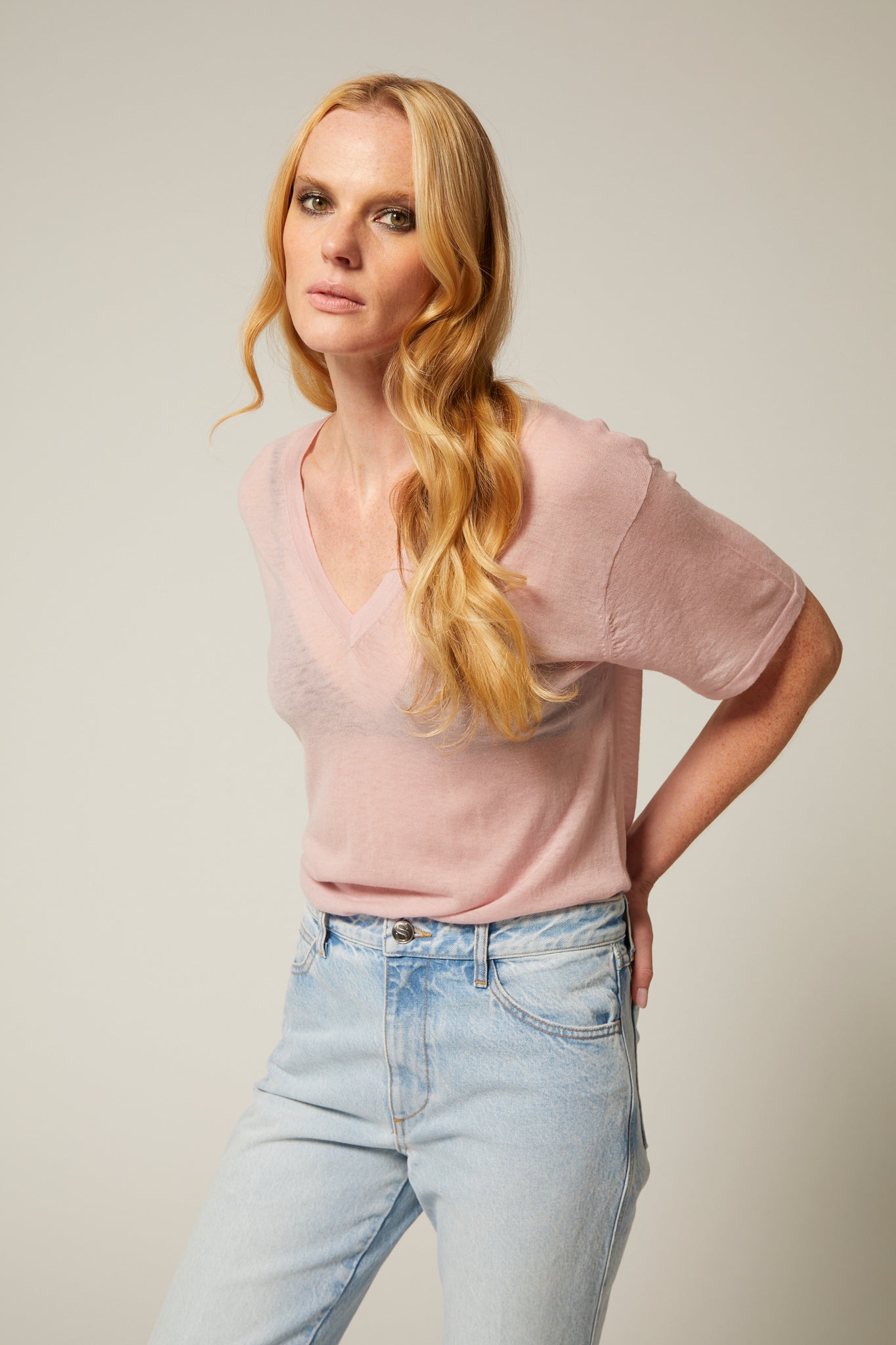 Tissue V Neck Tee