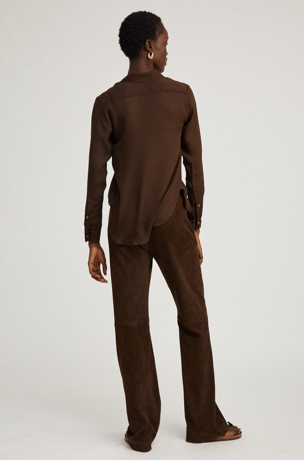 Americano Suede Straight Leg Pants
