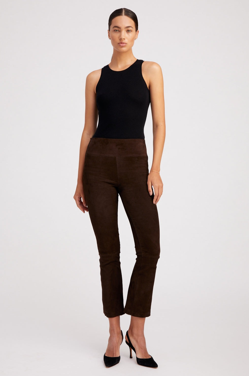 Americano Suede Crop Flare