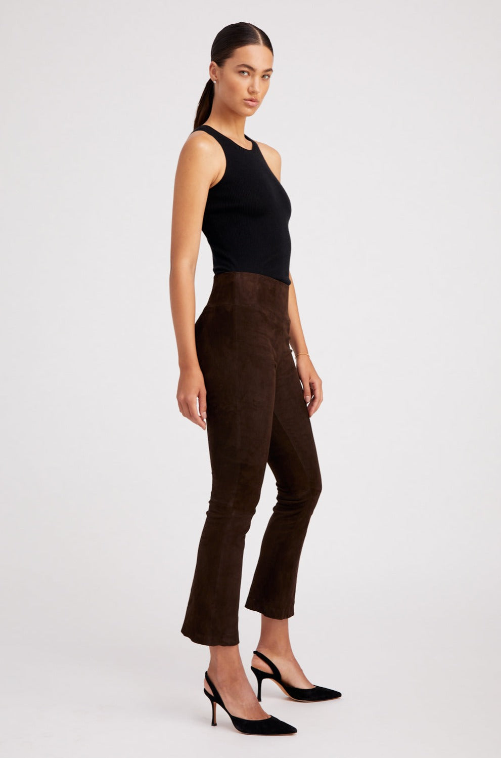Americano Suede Crop Flare
