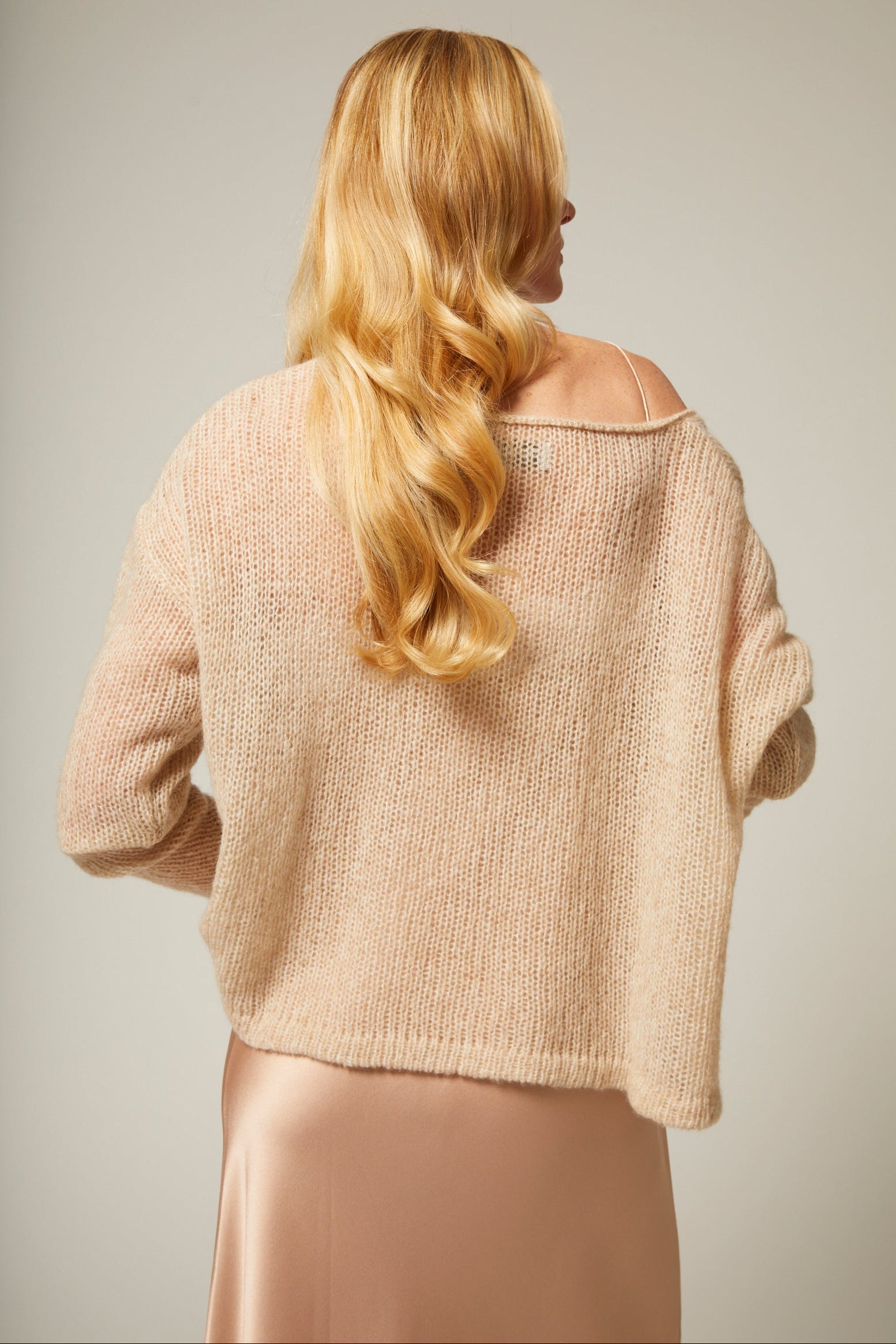 Cashmere Silk Off Shoulder Sweater