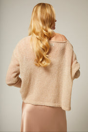 Cashmere Silk Off Shoulder Sweater