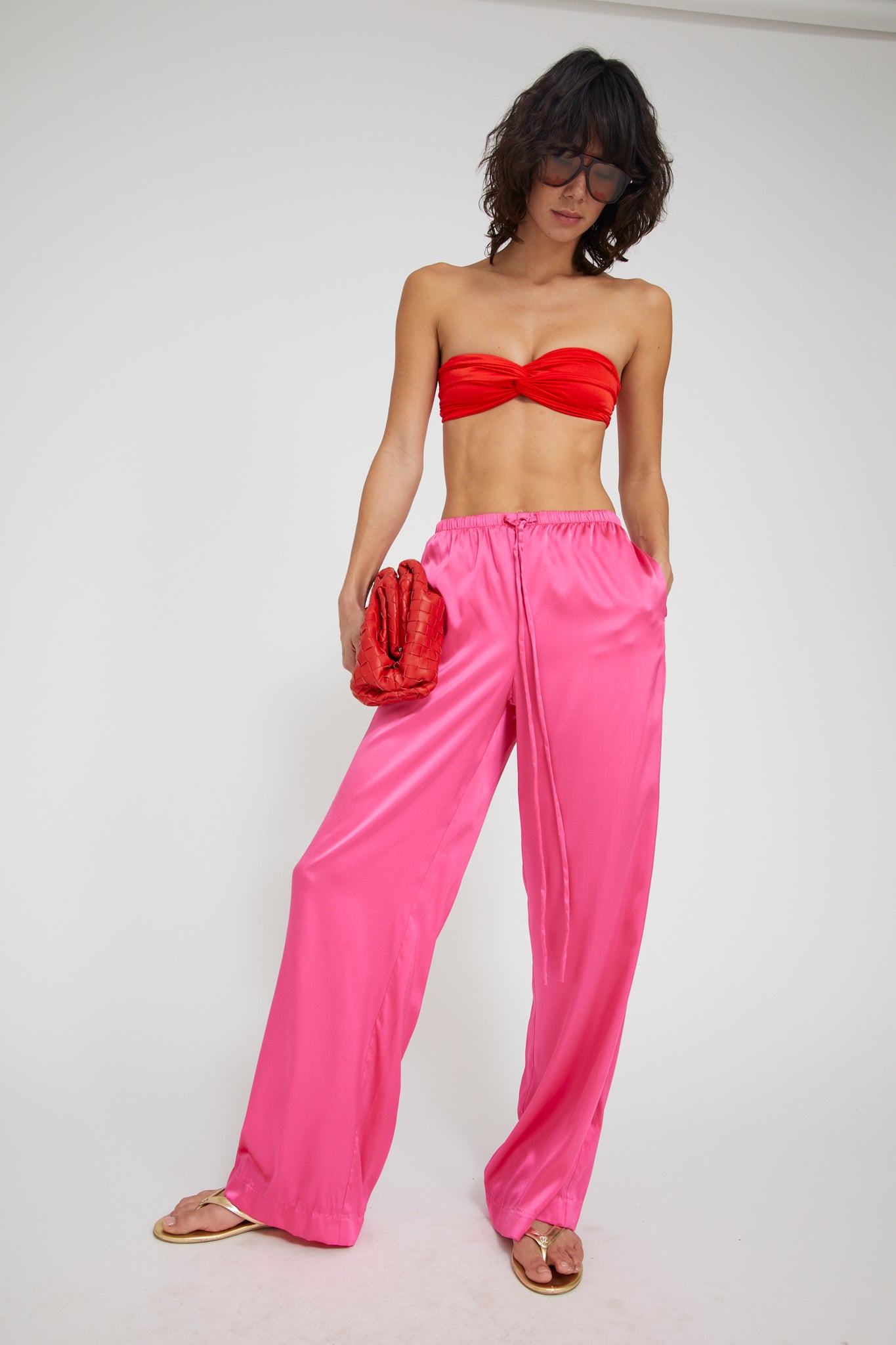 Kauai Silk Charmeuse Pants