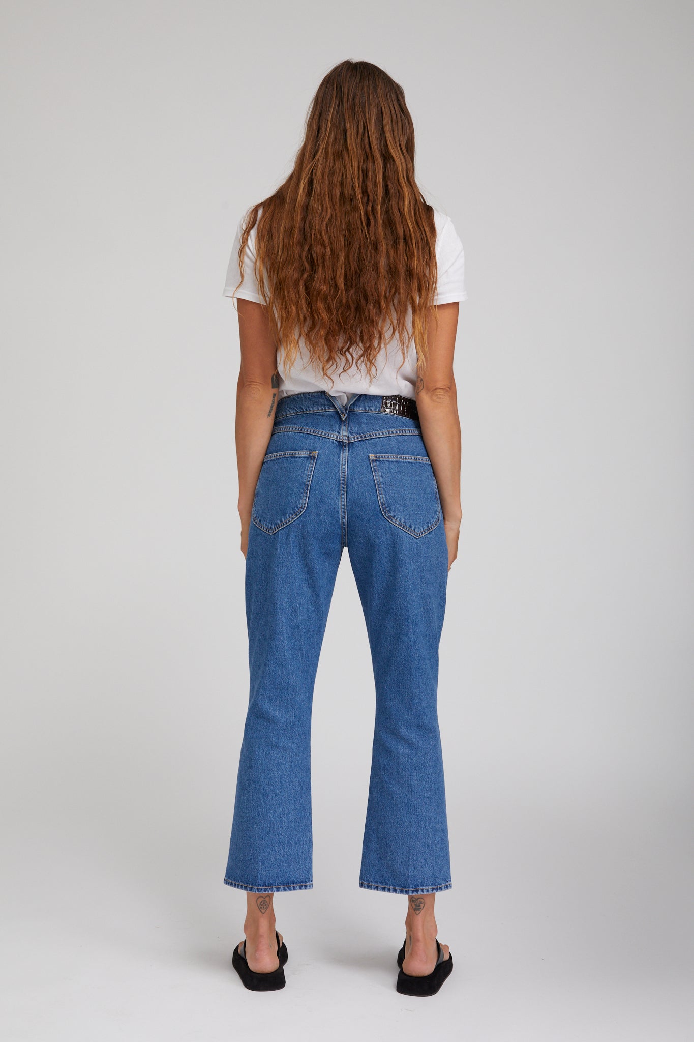 Goodall Crop Flare Denim Pants